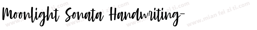 Moonlight Sonata Handwriting字体转换